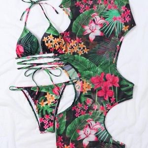 3-PC Tropical Bikini Set